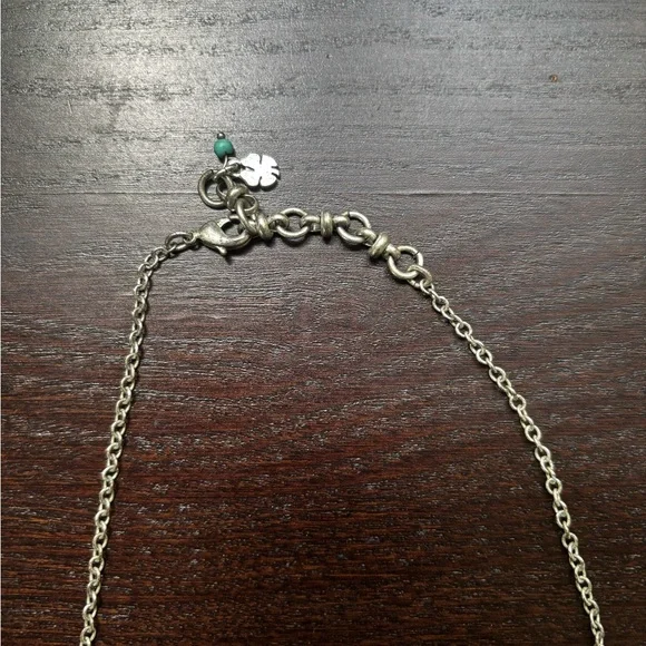 Lucky Brand Silver Curved Bar Pendant Necklace - Picture 3 of 3